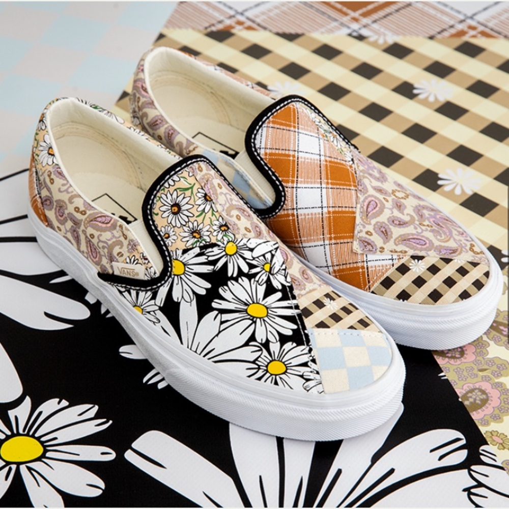 Vans Slip-On Sneakers The Meadow Patchwork collection